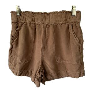 Cookies Clothing Co. Hawaii Linen Blend Large Elastic Waistband Pull On Shorts S
